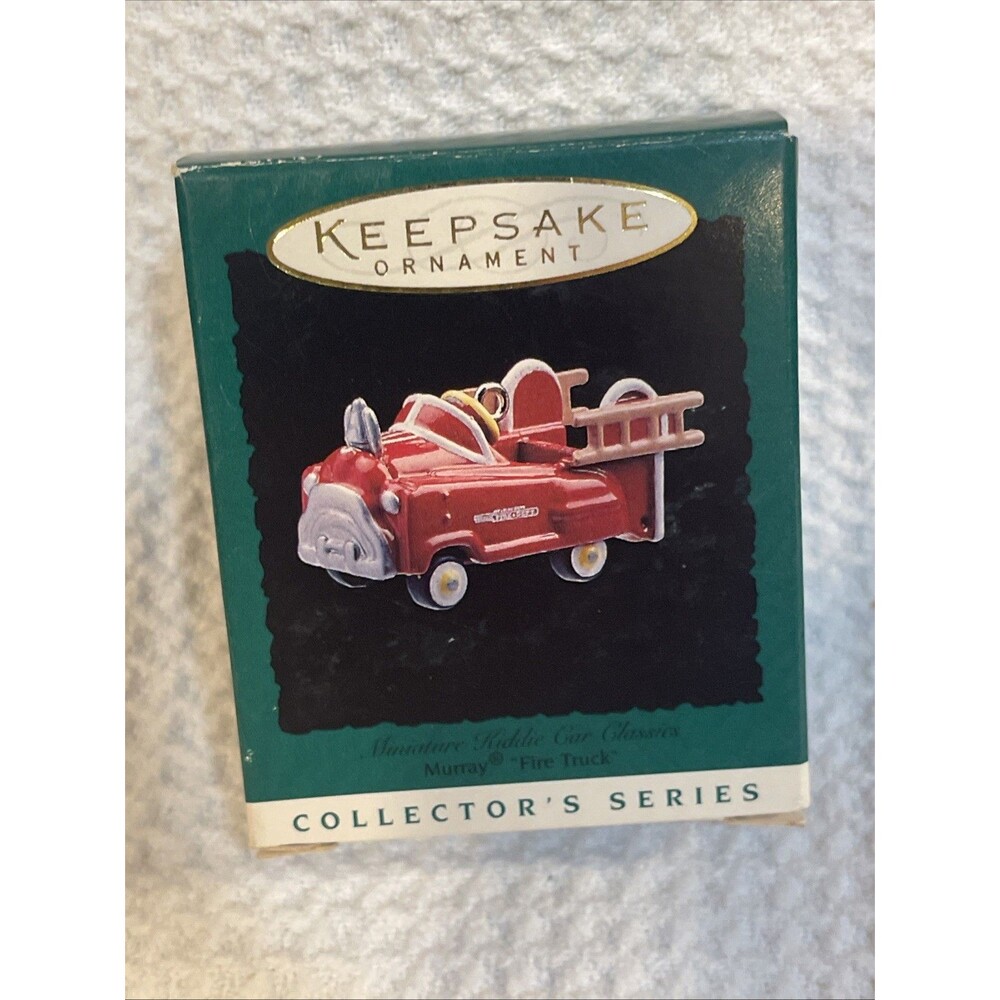 1996 Hallmark Keepsake Ornament Miniature KIDDIE CAR CLASSICS FIRE TRUCK NEW